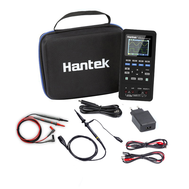 Цифровой осциллограф Hantek 3 в 1 + генератор сигналов + мультиметр портативный USB 2 канала 40 МГц 70 МГц ЖК-дисплей тестовые измерительные инструменты