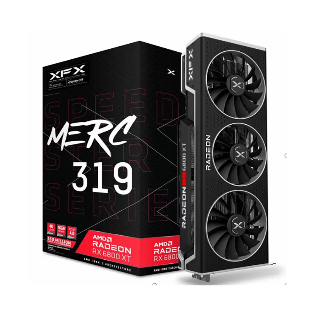 Игровая видеокарта Rumax XFX со склада AMD Radeon RX 6800 XT 16 ГБ с памятью GDDR6 16 Гб RX 6800XT, видеокарта