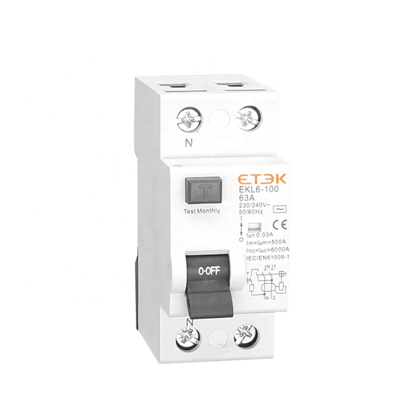ETEK EKL6-100B TUV одобренный CE 10KA Американская классификация проводов 2р 100A 30mA RCB типа B RCD RCCB