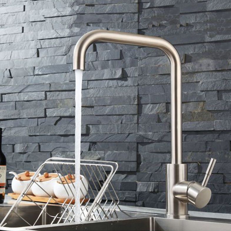 Commercial High Quality Stainless Steel Kitchen Sink Mixer Wall Or Deck Mounted Kitchen Tap Kitchen Faucet