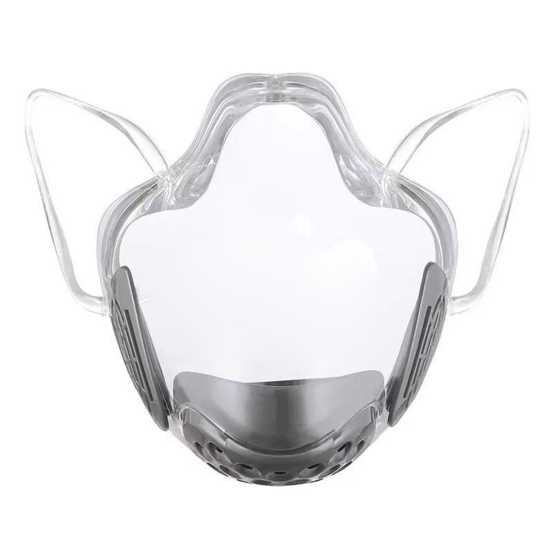 2021washable lip language Maskes Transparent PC fog resistant Splash Isolation Ultra Clear face shield face maskes