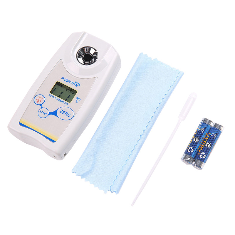 Digital Refractometer Brix Meter Saccharimeter Densimeter For Fruit Wine Beer Alcohol Sugar Concentration Tester 0.0-53%