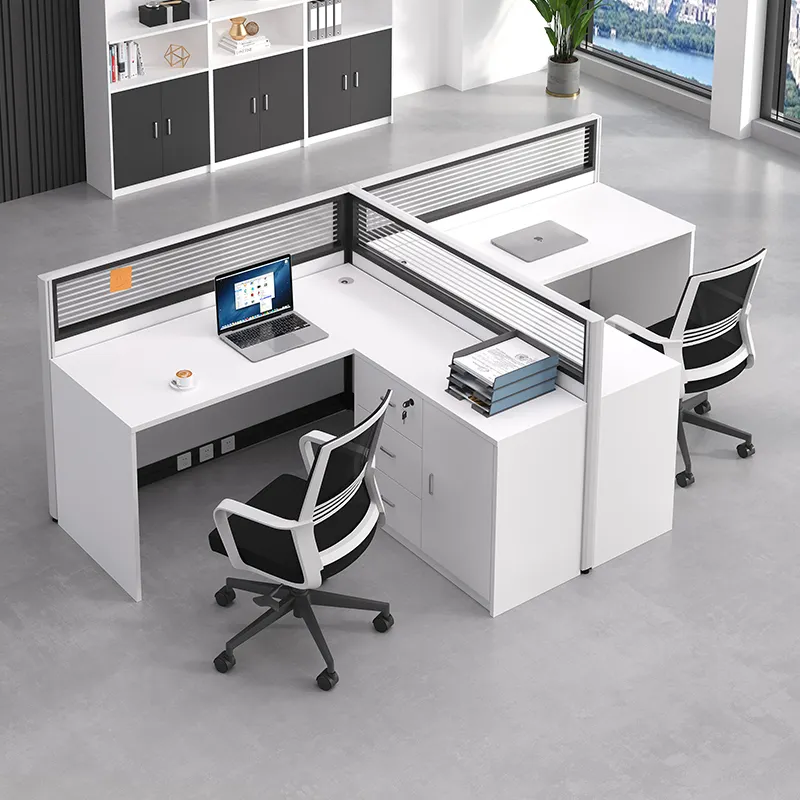 Best Design Office Table 4 People Office Call Center Furniture 3 Person Work Station