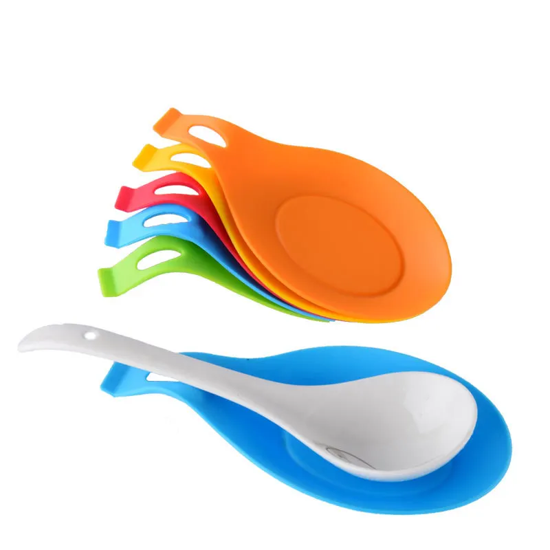 Silicone Spoon Rests Silicone Spoon Holder Cooking Spoon Rest for Stove Top and Kitchen Counter Silicon Utensil Rests