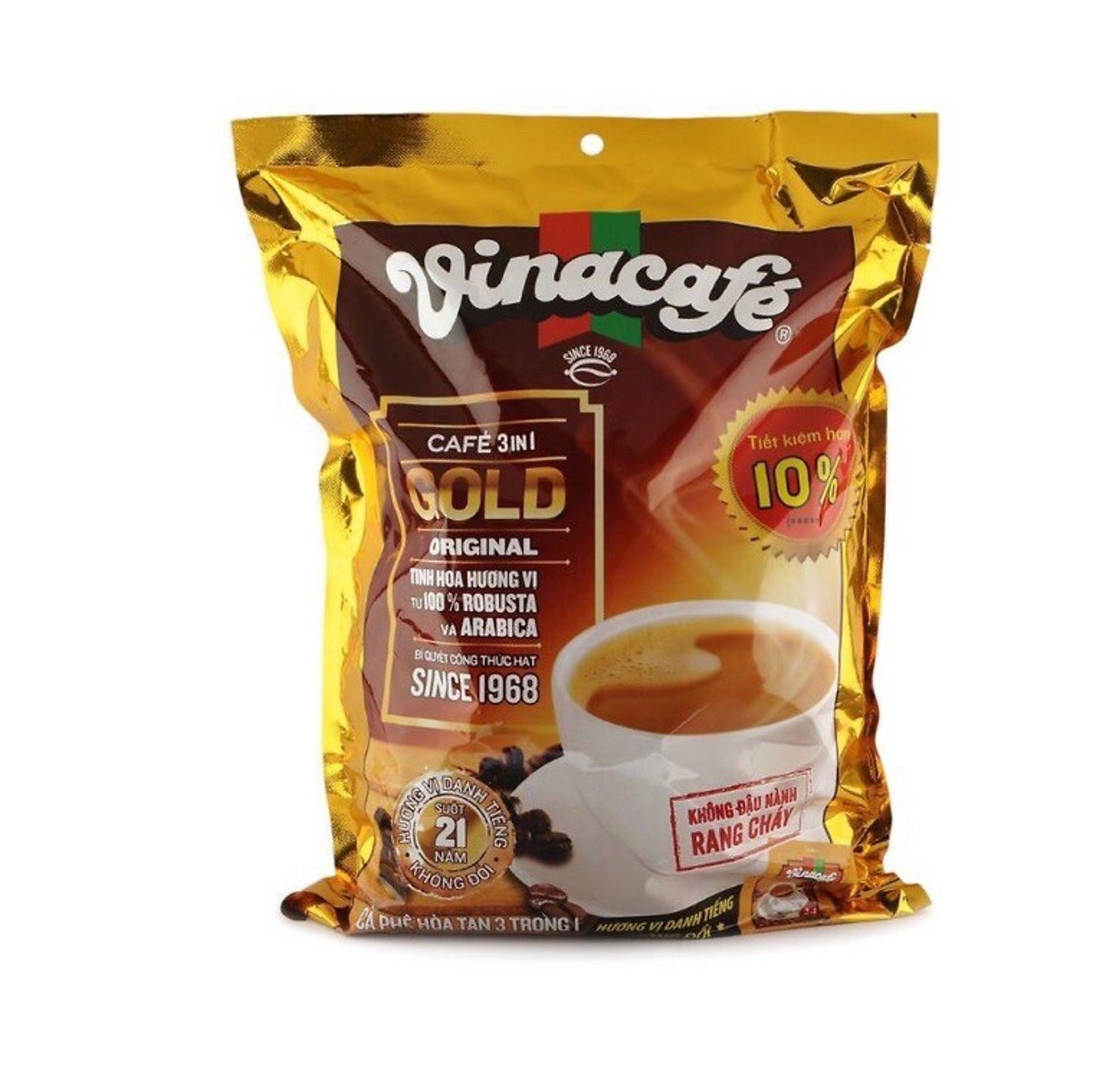 Сервис OEM/ODM по лучшей цене, Вьетнам Vinacafe Gold 3 в 1, пакет для мгновенного кофе, 24 пакетика, мгновенный кофе