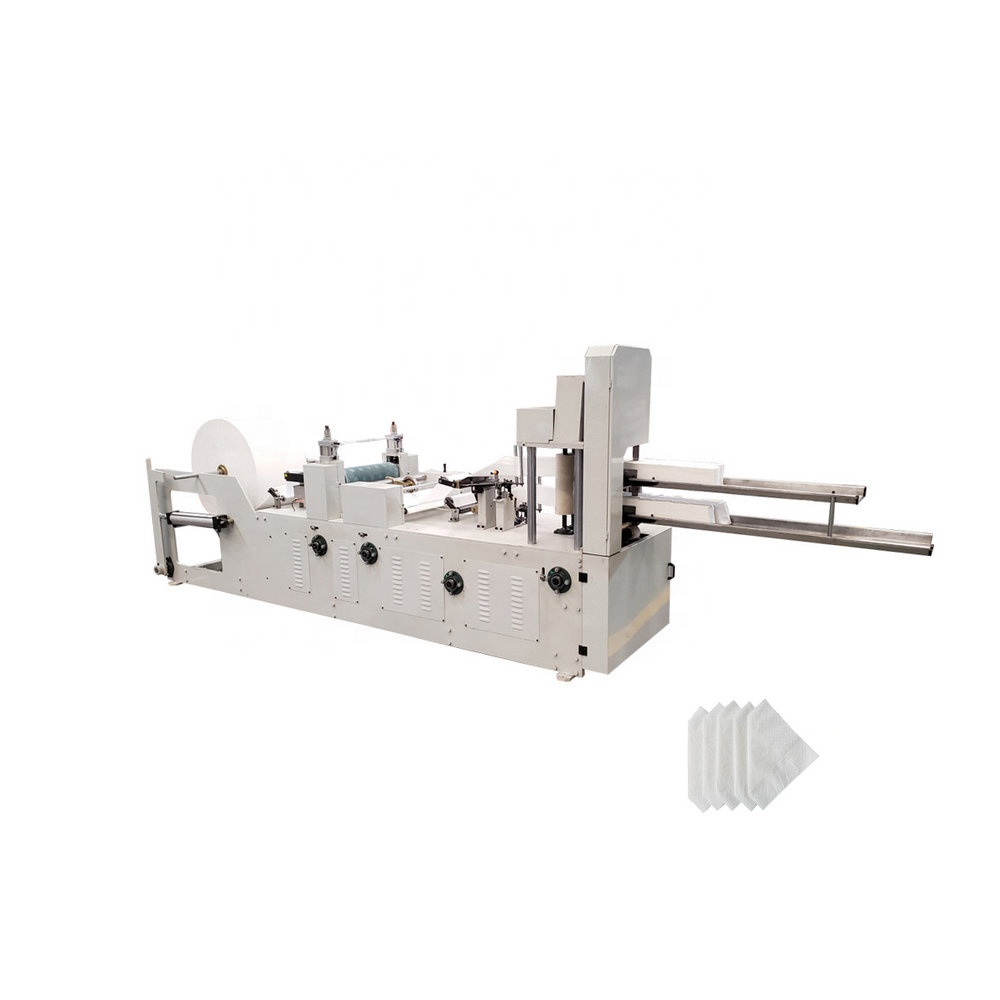 High speed two decks napkin paper making machine
