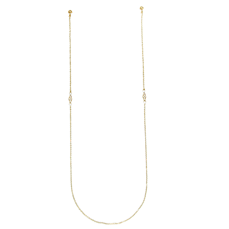 2021 Latest Fashion Trends Jewelry Glasses Gold Chain Stainless Steel Pearl Accessories