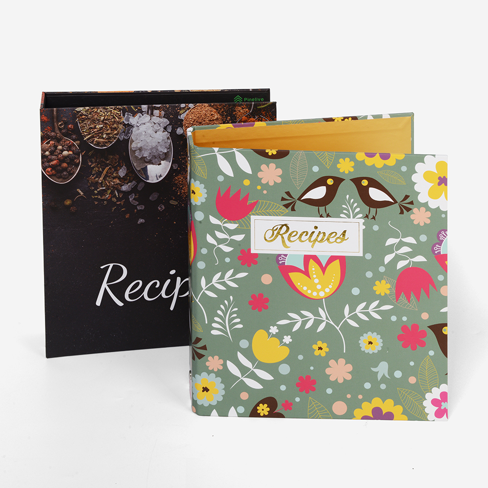 Wholesale Personalized Size New Color Senior Restaurant Menu 3 Hole Ring Binder File Flap Luxury Paper Folder