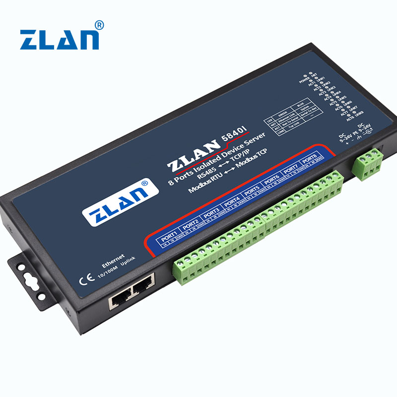 8 портов RS485 к TCP/IP Modbus RTU к TCP IoT изоляционному серийному серверу