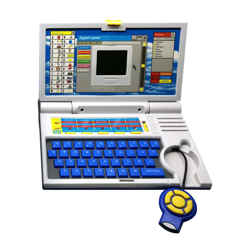 Baby educational english learning machine toy laptop for kids