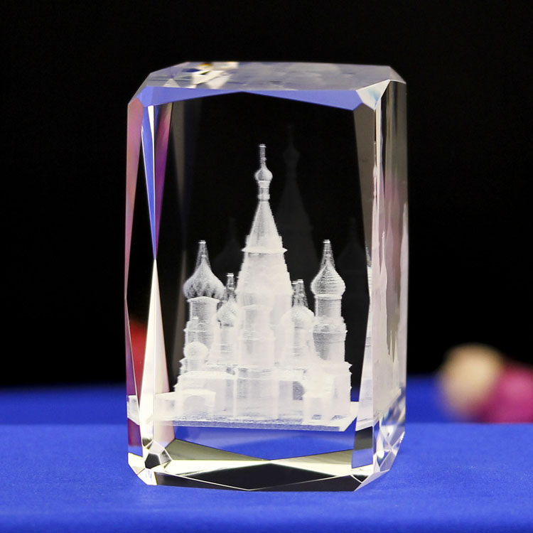 Оптовая продажа, K9 здание России и Москвы, 3d лазерная гравировка, стеклянные хрустальные поделки для сувенирных подарков