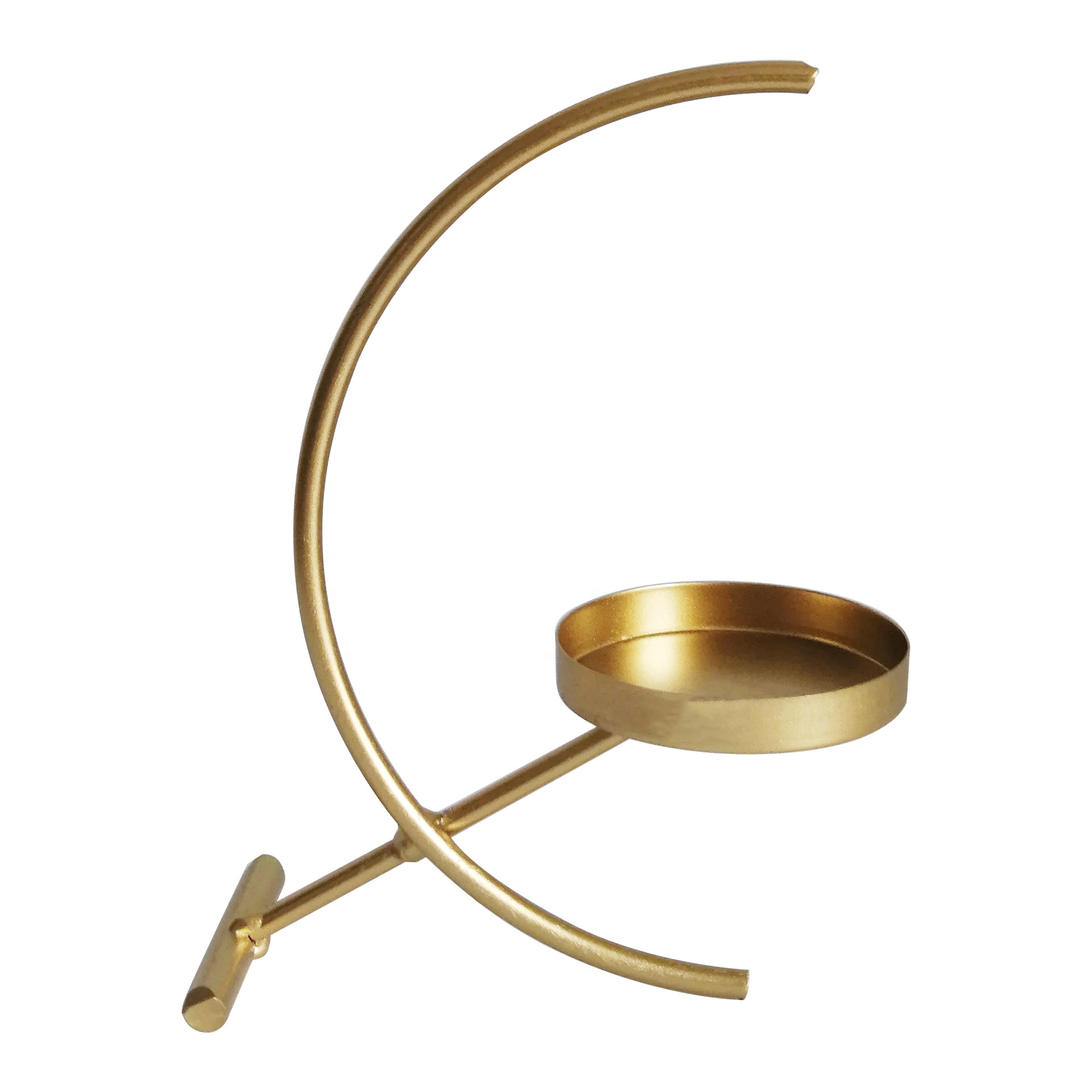 Moon Candleholder Brass Candlestick Copper Candle Holder Metal Candelabrum For Festival Celebration