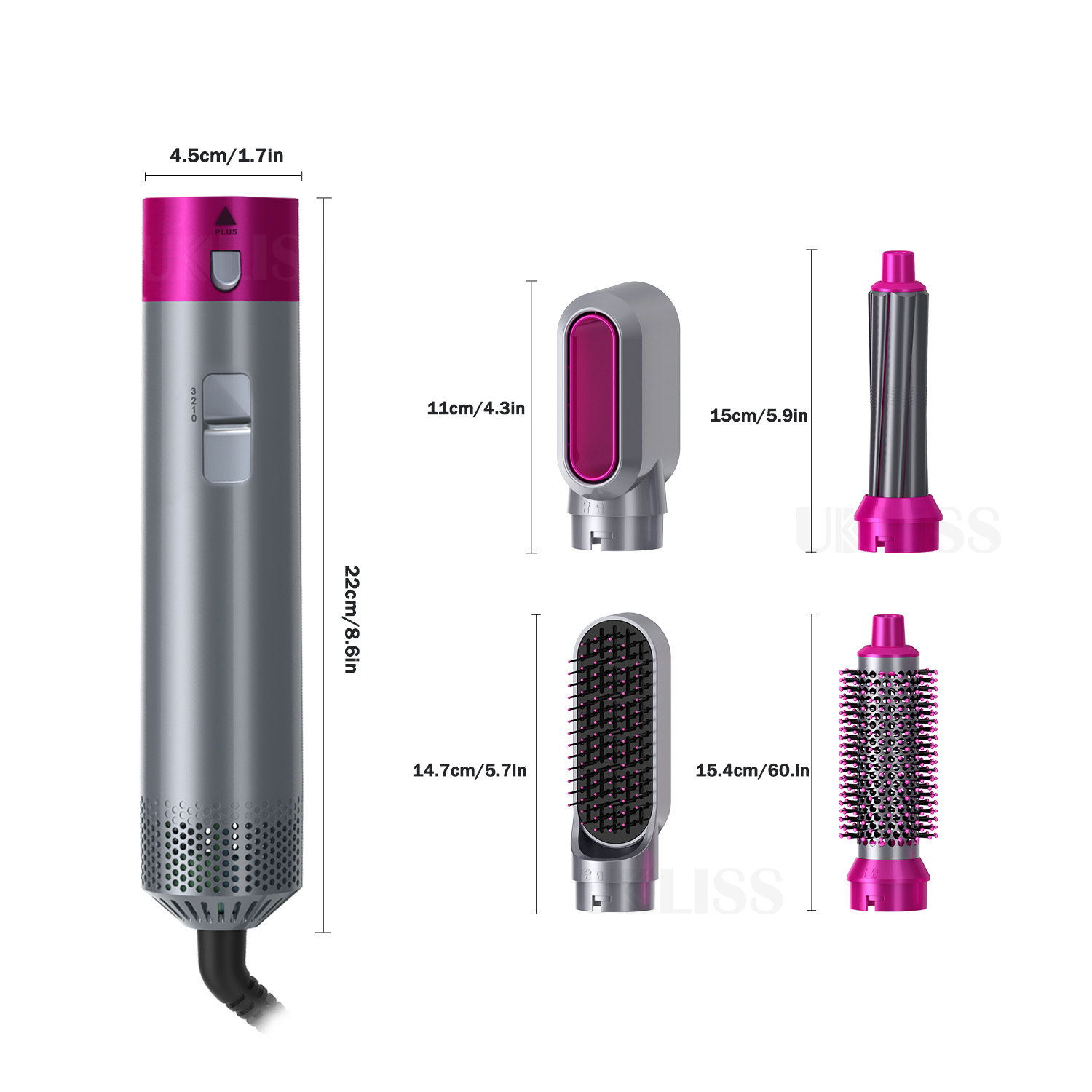 AIWO Factory Outlet Hair Iron Straightener Professional Custom 5 In 1 Multi-function Hair Styling Tools Straightener Hair Dryer