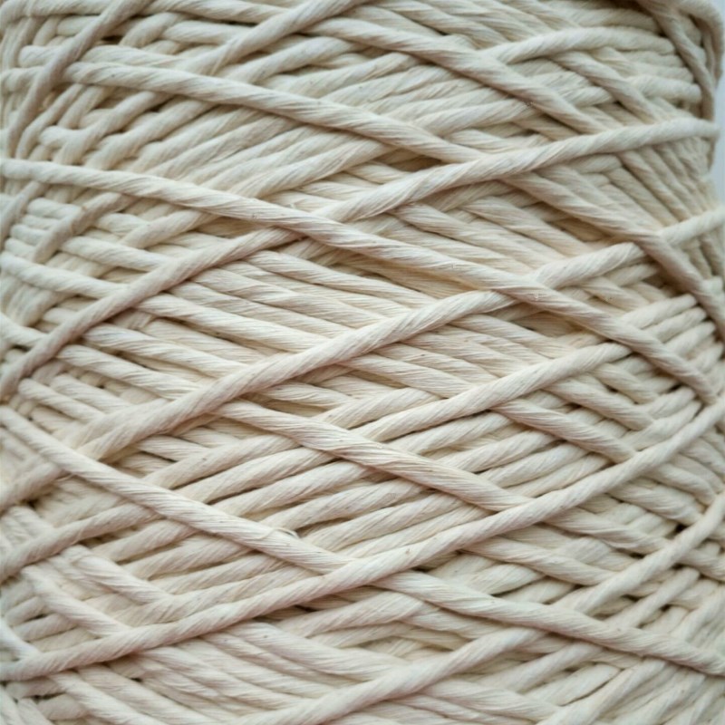 Cotton rope single-strand cotton rope cotton embryo rope tapestry weaving thread hand-woven tapestry mat mat soft woven rope