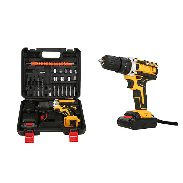 High Quality 1.3Ah Li-ion Battery 10mm Cordless Impact Electric Drill Portable Hardware Power Tools 21v Power Drills