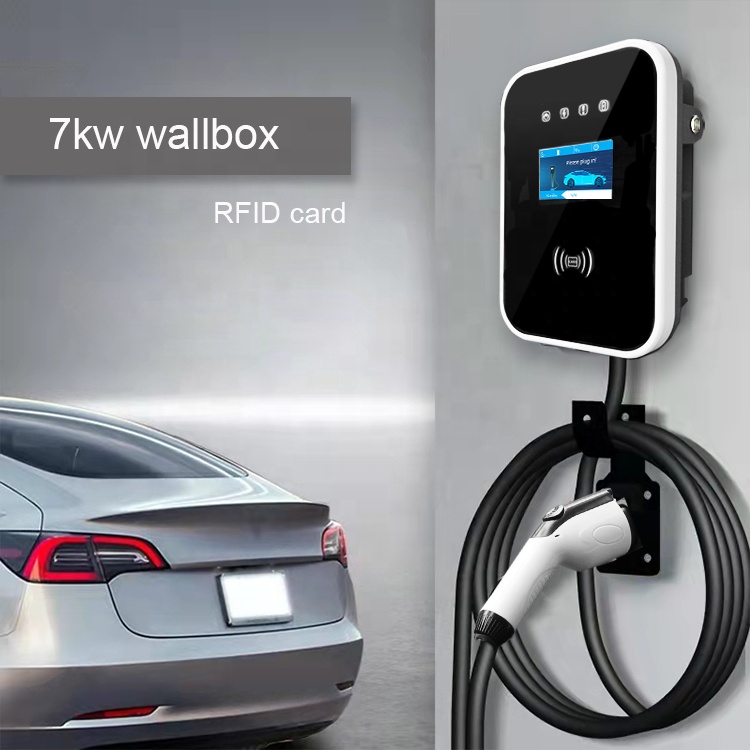 BC 7.2квт ev зарядное устройство 32a Уровень 2 Тип 2 настенная коробка электрическая Автомобильная настенная зарядная станция Wallbox 7 кВт