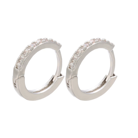 13x14mm one pair crystal hoop earrings for women jewelry DIY small earrings hooks jewelry