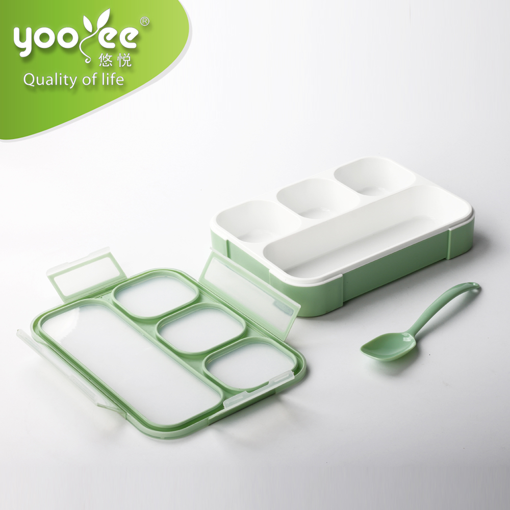 Новый продукт Shantou Yooyee пластиковый школьный Ланч-бокс герметичный с отсеками