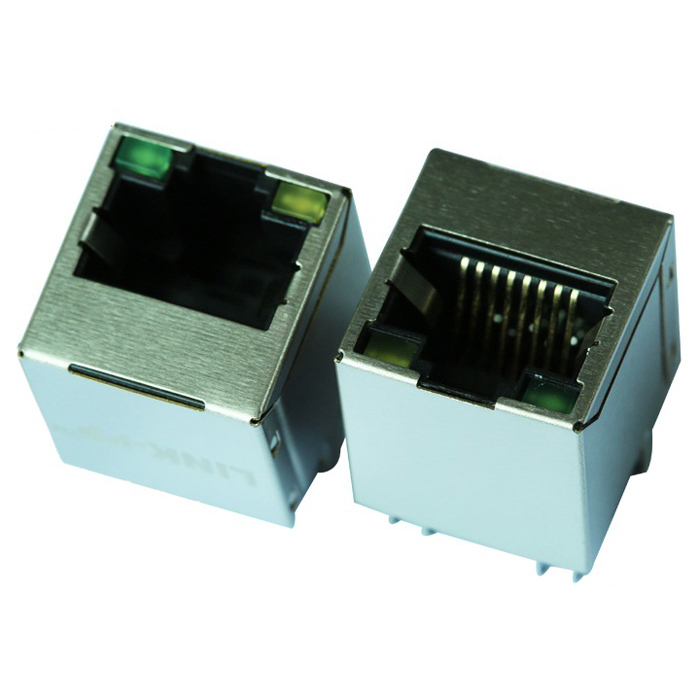 V890-1GX1-Y5A RJ45 коннектор MagJack 1000 Base-T 1X1G/G вертикальные разъемы RJ45