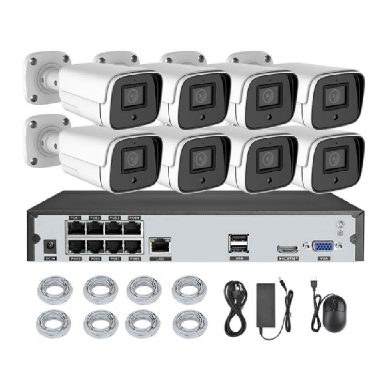 5 Мп 8 каналов 2021 новый комплект POE nvr система безопасности ip-камер cctv POE камеры комплект системы безопасности
