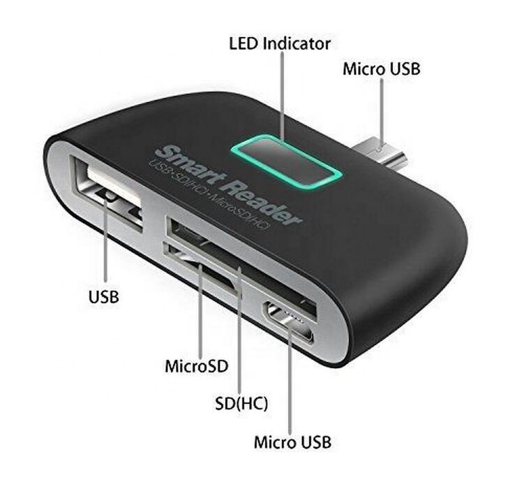 Микро USB на SD TF OTG кард-ридер