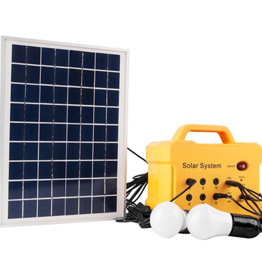 Solar Power System Lead Acid Battery 10W Solar Panel System Home solar power station with light