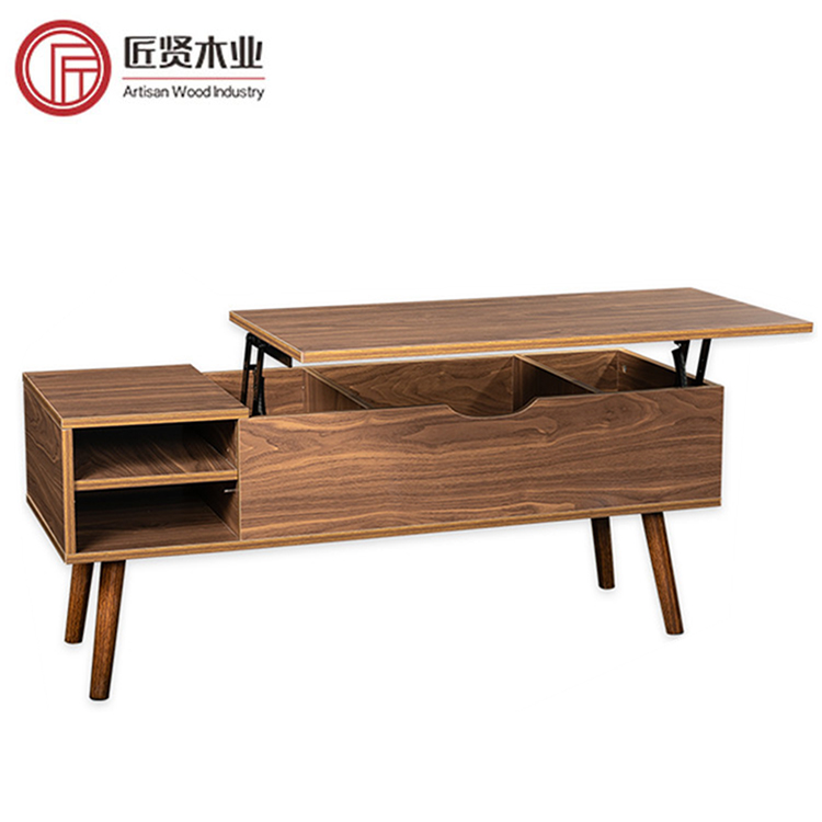 Living room furniture modern lift up coffee table multifunction adjustable extendable pop up lift top coffee table