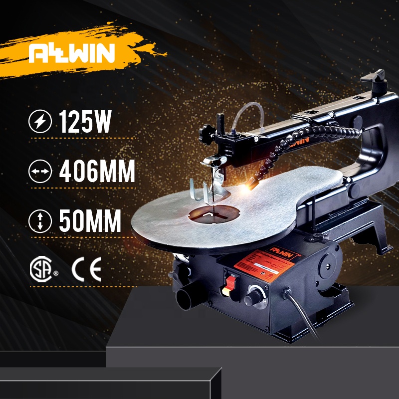 DIY pro 16 дюймов переменная скорость дополнительная светодиодная фара прокрутка пила машина Деревообработка переменная скорость прокрутка пила