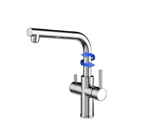 Luxury 3 in 1 Kitchen water tap Water Filter Tap Faucet Hot Water Cold Mixer Taps and Faucets