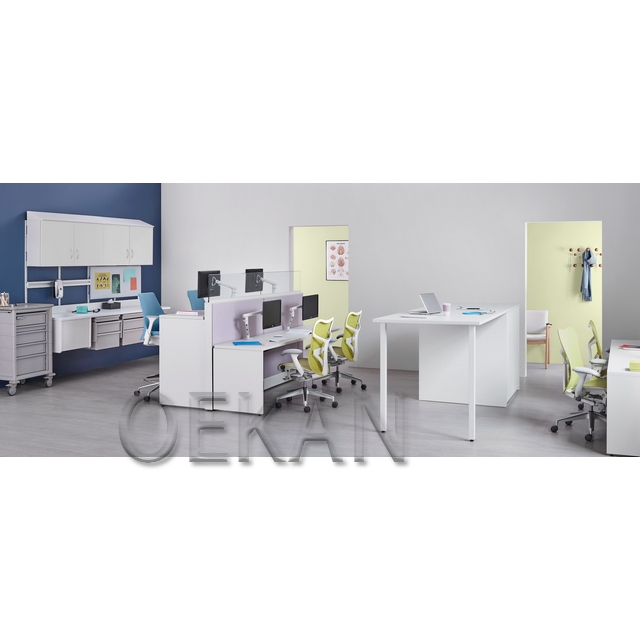 Hospital Furniture Work Desk Office Wooden Office Partition Doctor Workstation Table