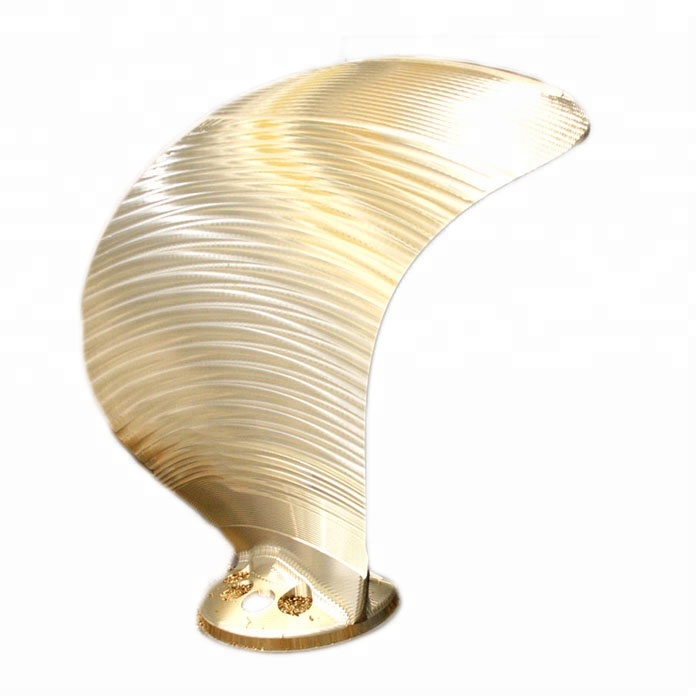 custom high precise 5 axis cnc mahcined bronze marine propeller blade