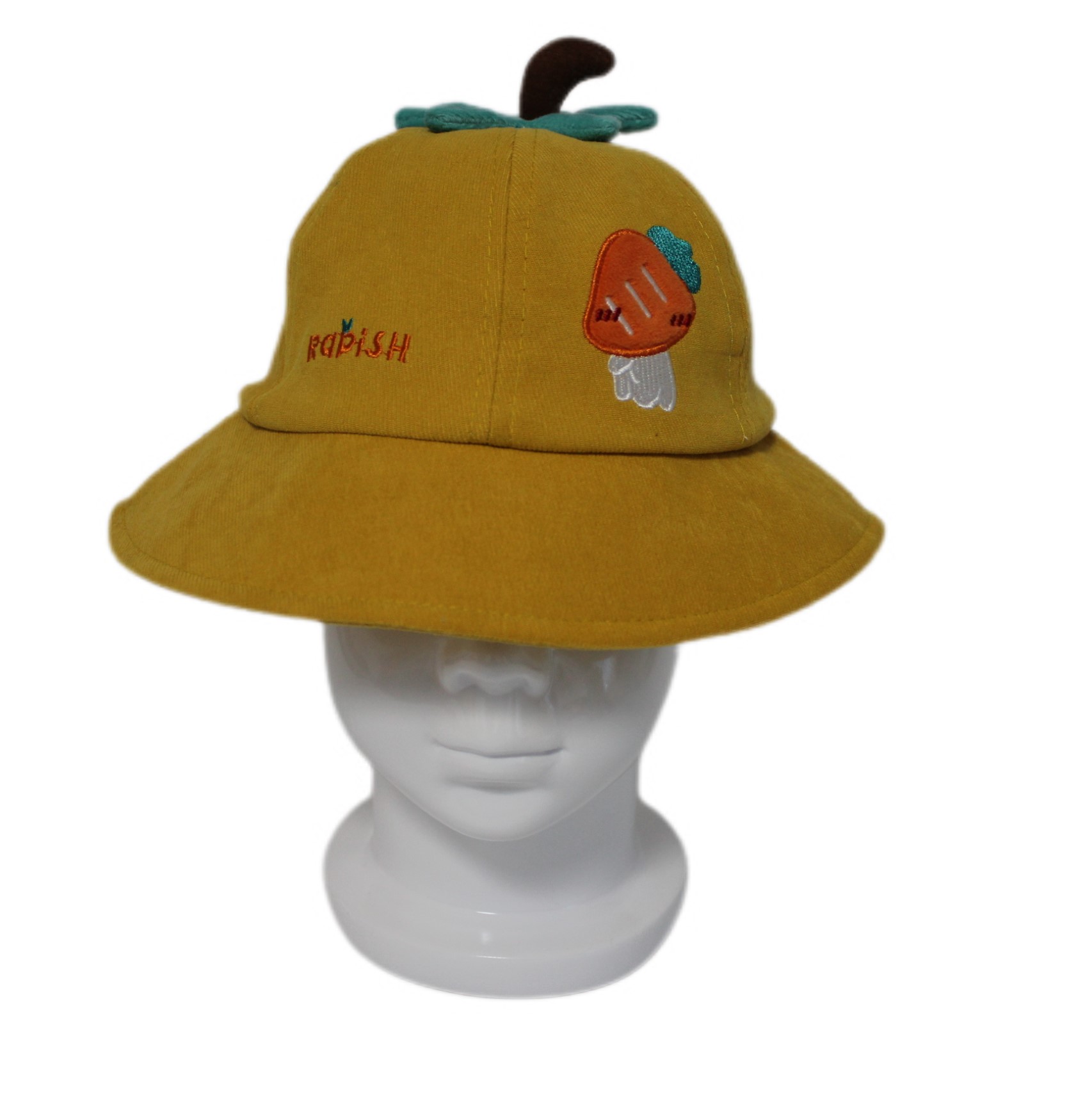 Vison factory directly custom embroidery logo kids cartoon bucket hat for boys