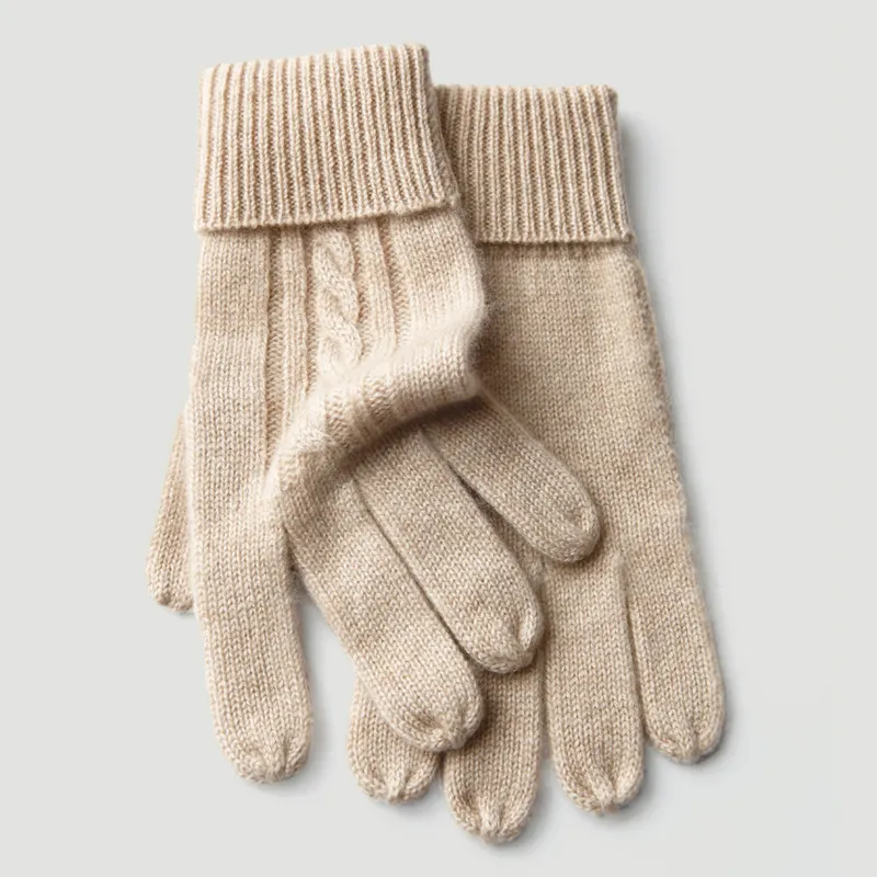 Custom Men And Women Gloves Fashion Winter Knitted Cashmere Gloves