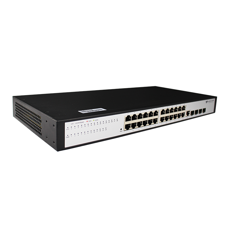 BDCOM S2528-C L2 +(Lite L3) 24-портовый гигабитный управляемый коммутатор эфирной сети 4-порт Gigabit Uplink сети предприятий