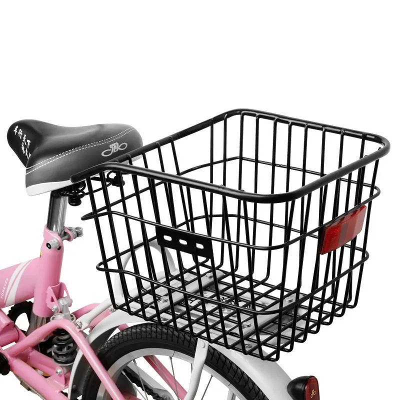 Jetshark Bicycle rear car basket mountain car rear baskets put schoolbags bicycle back basket