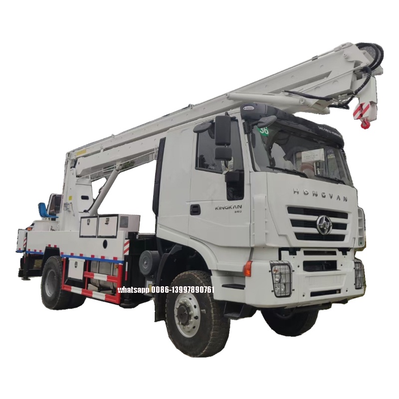 Крупногабаритный грузовик Chengli Group IVECO/Hongyan 4X2/4X4 290HP LHD/RHD 26 м/80 футов, продажа грузовиков с шарнирной стрелой