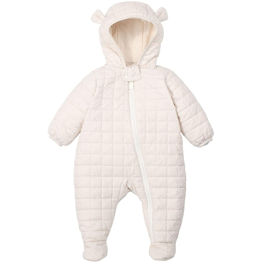 Lightweight Cotton Hooded Jumpsuit Winter Warm Coat Romper
