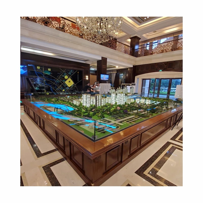 Custom Sand Table 3d Model 1:50/1:100/1:1000 Architectural Scale Model for Construction and Real Estate Residential Model