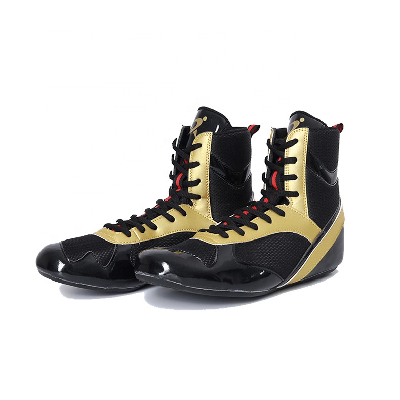 Sports Fighting training high-top shoes Boxing shoes gym weightlifting indoor high-top wrestling shoes