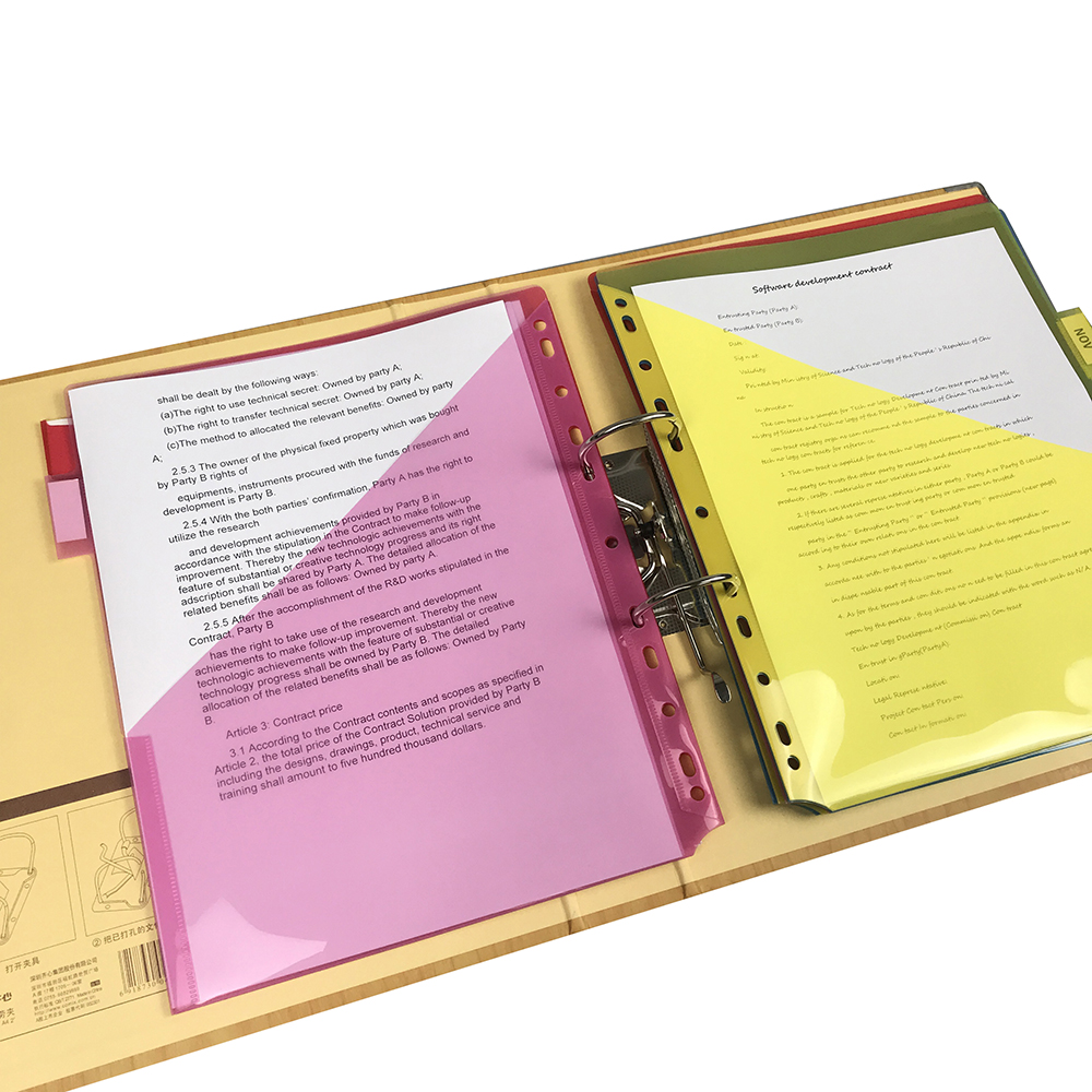 11 Hole Paper Index Divider Multi color Tab Dividers Plastic Binder with Tabs 24 PCS/Bag Assorted Colors