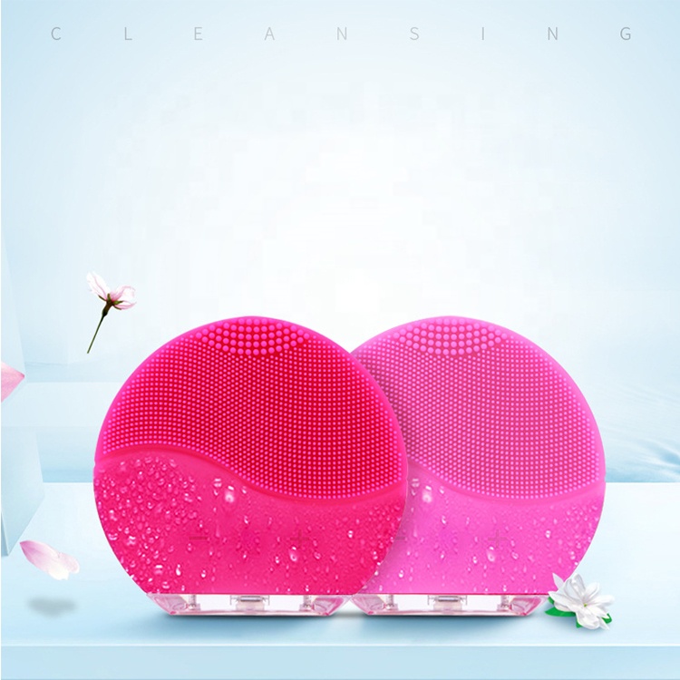 Wholesale Portable Electric Silicone Facial Cleansing Brush