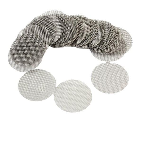 Stainless steel wire mesh smoking pipe screen with 60 mesh in stock can be customized packing