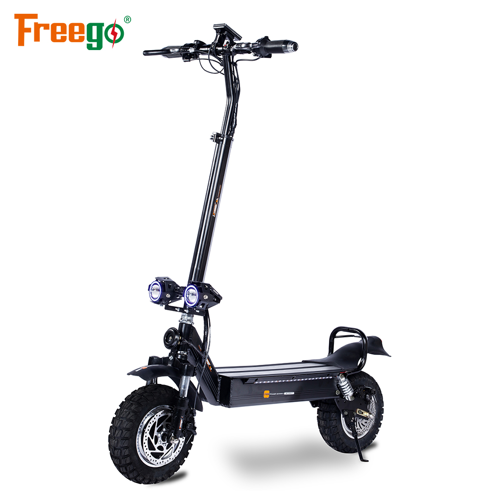 2020 September New Design 11-inch Fold-able Freego 48V 20Ah Big Battery Electric Scooter with 2000W powerful Brushless Motor