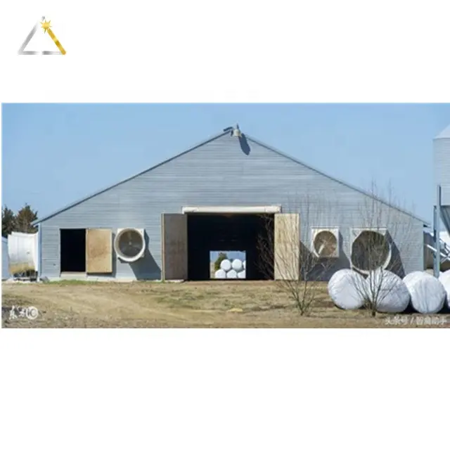 Poultry Farm Structures High Quality Galvanized China Steel Structure Broiler Poultry Chicken Farm House Design