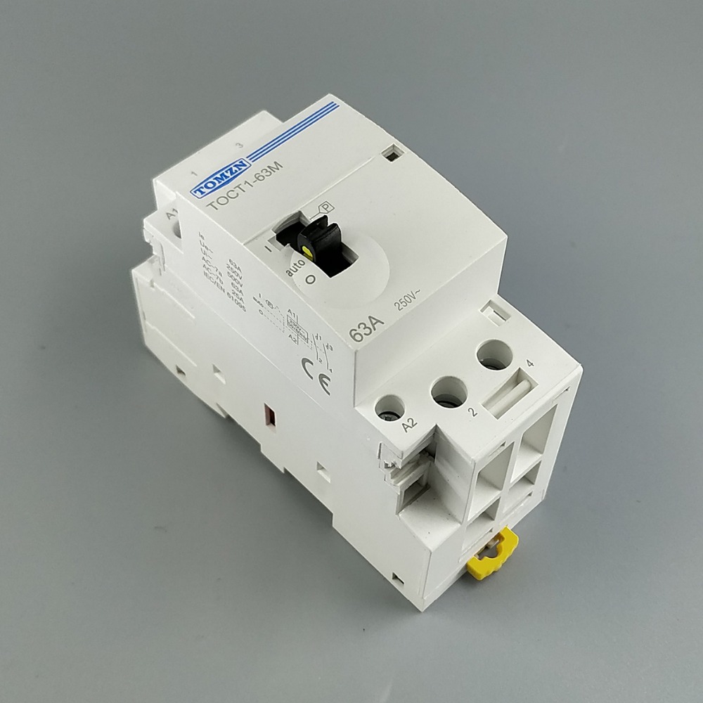TOCT1 Американская классификация проводов 2р 63A 220V/230V 50/60HZ Din rail бытовой ac Контактор В соответствии с стандартом с ручным управлением переключатель 2NO или 1NO 1NC или 2NC