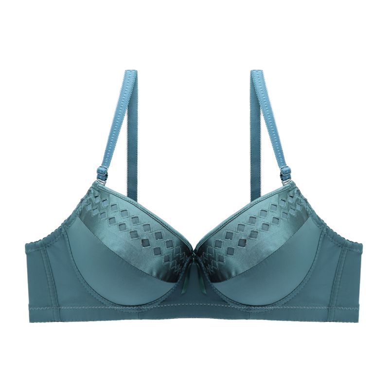 WB-22 European and American pure color simple sexy bra comfortable small chest gathered adjustable girl bra