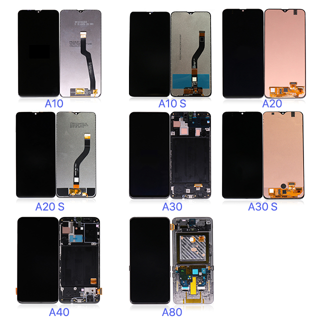 ЖК-дисплей для мобильного телефона samsung galaxy a10 a20 a30 a40 a50 a60 a70 a80 a90, сменный оригинальный amoled сенсорный экран в папке