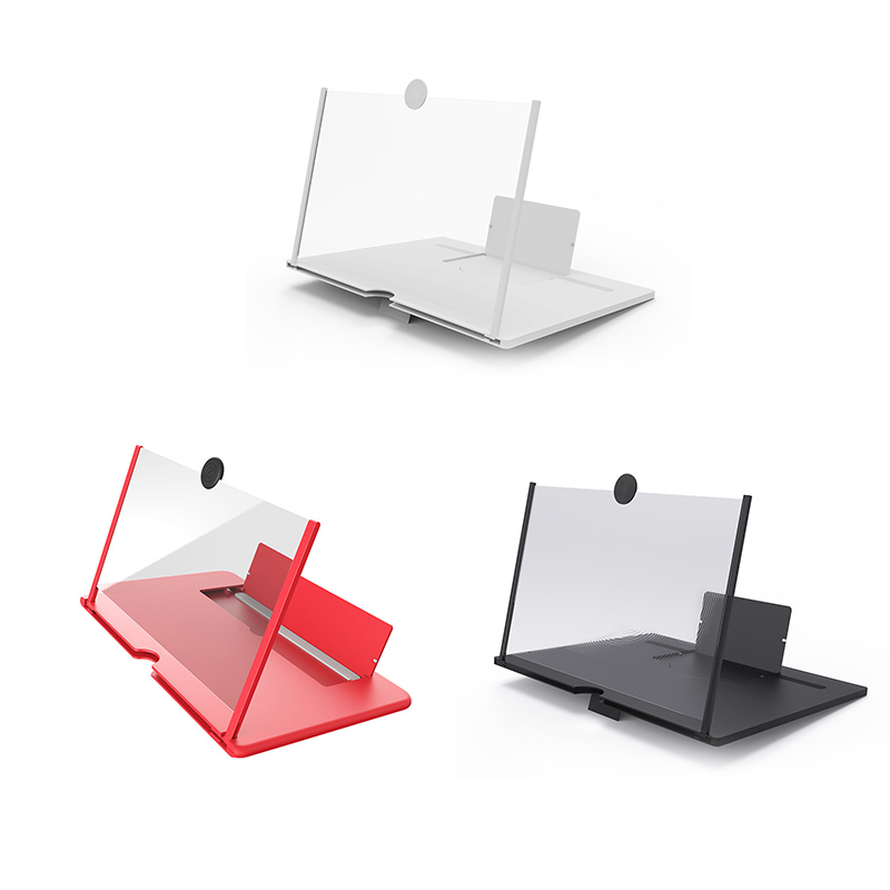 10 12 Inch 3D Magnifier Glass HD Stand for Video Folding Screen Enlarged Protection Holder Phone Screen Amplifier