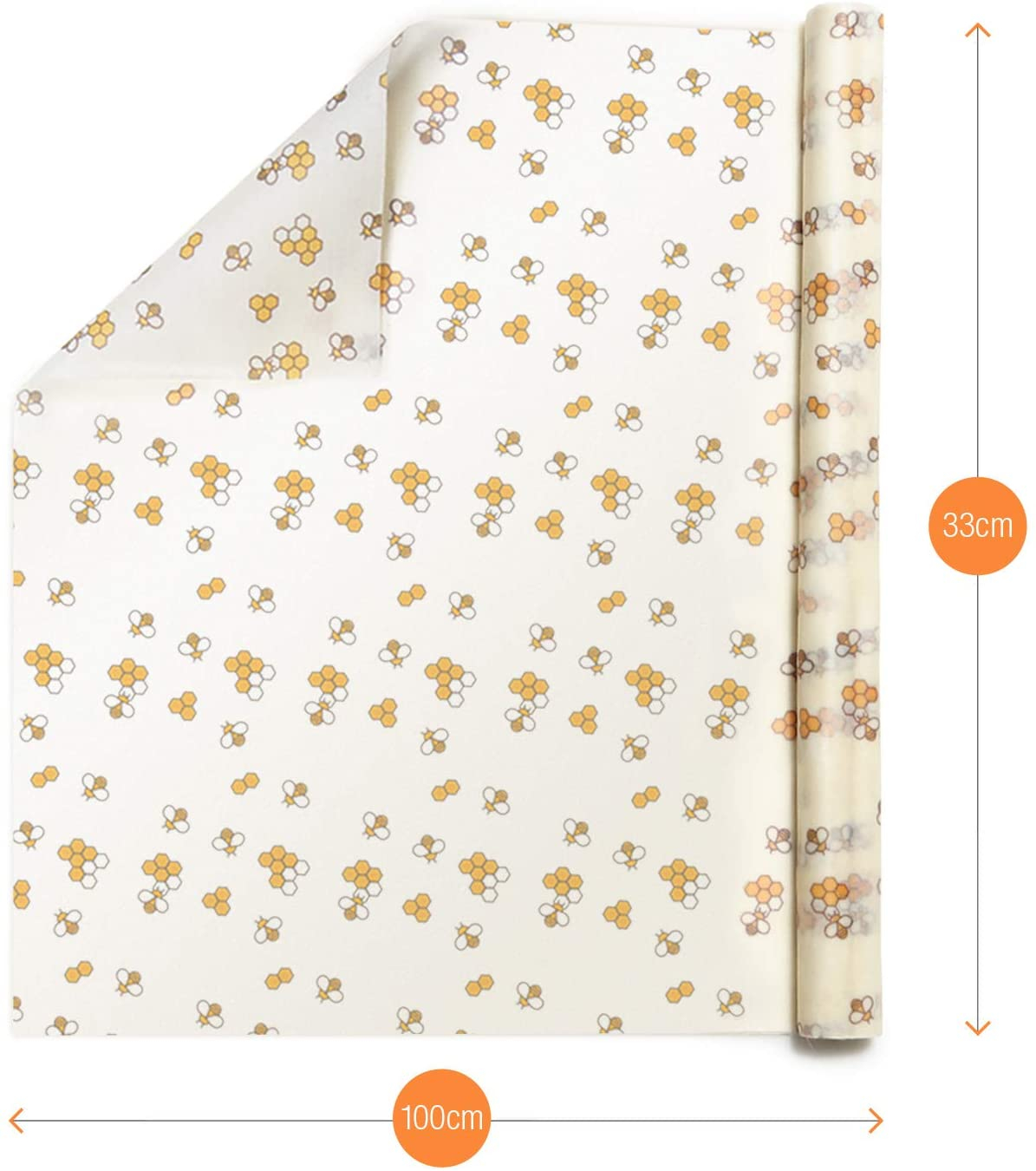 Customized Beeswax Wrap Sustainable beeswax food wrap paper - For Fruits, Vegetables, Bread