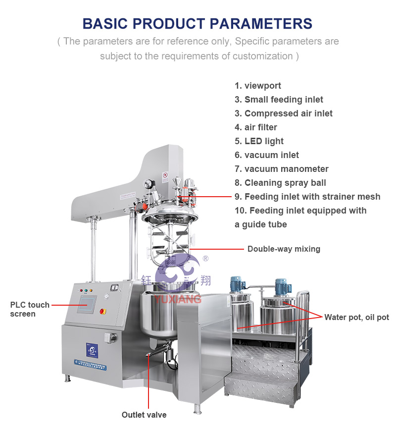 Factory price mayonnaise mixer machine food mixer machine industrial vacuum mixer